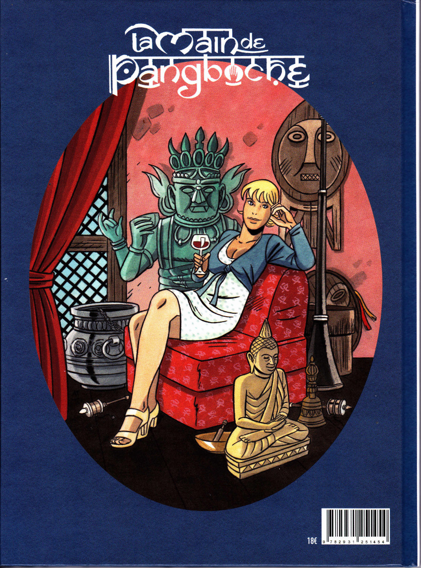 Verso de l'album Les Tribulations de Roxane La main de Pangboche