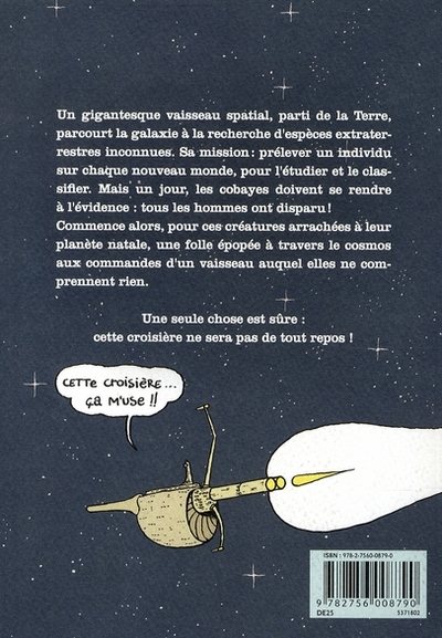 Verso de l'album Croisière cosmos