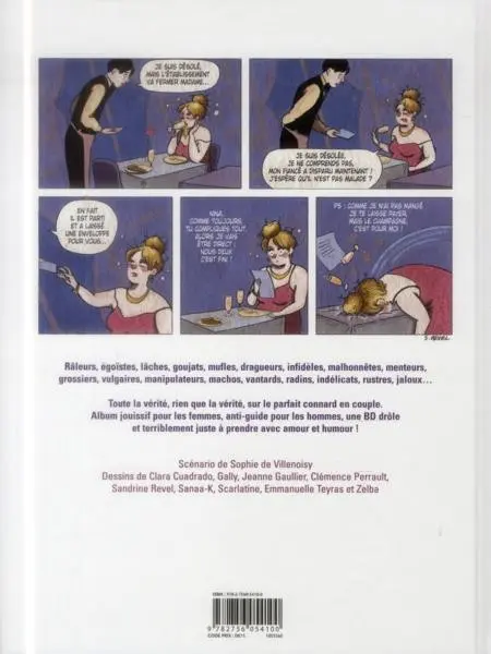 Verso de l'album La Danse des connards
