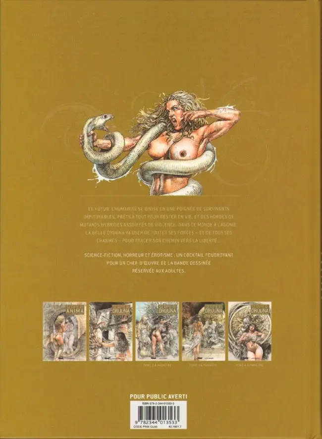 Verso de l'album Druuna Tome 0 Les origines