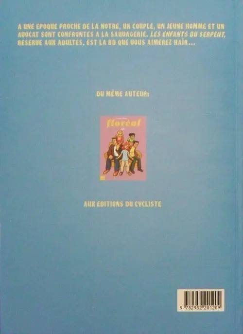 Verso de l'album Les Enfants du serpent
