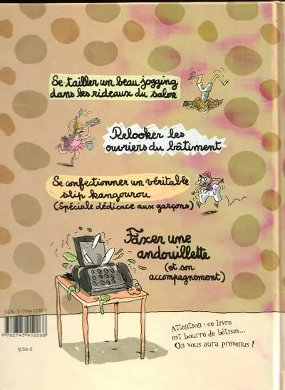Verso de l'album Faxer une andouillette (et autres bêtises)