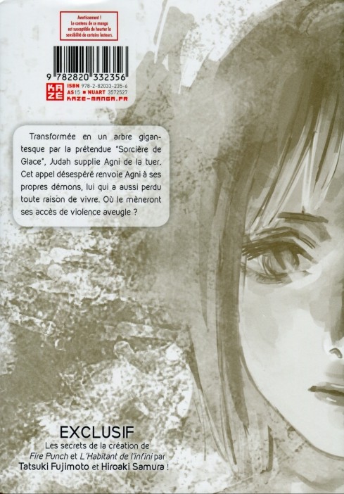 Verso de l'album Fire punch Tome 6