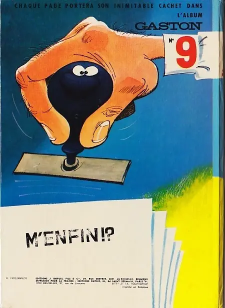 Verso de l'album Gaston Tome 8 Lagaffe nous gâte