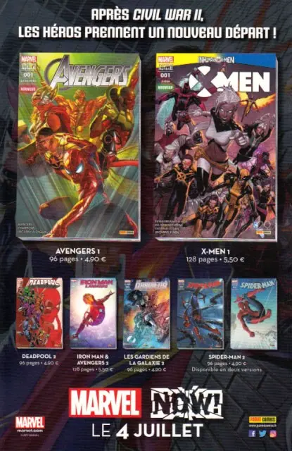 Verso de l'album Inhumans vs X-Men Chapitre 1