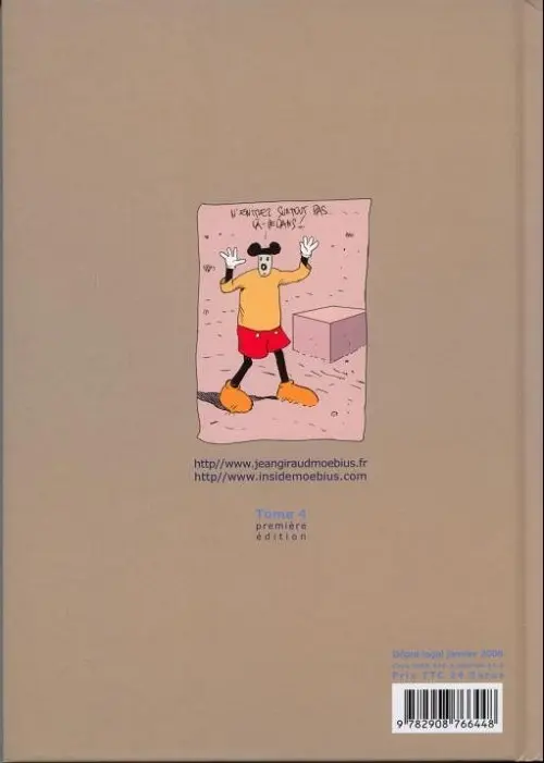 Verso de l'album Inside Moebius Tome 4