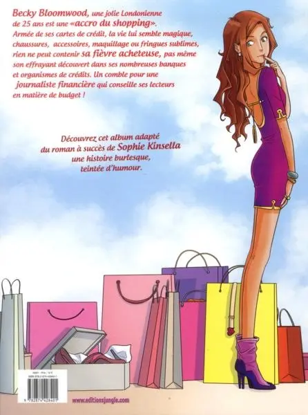 Verso de l'album L'Accro du Shopping Tome 1 Confessions