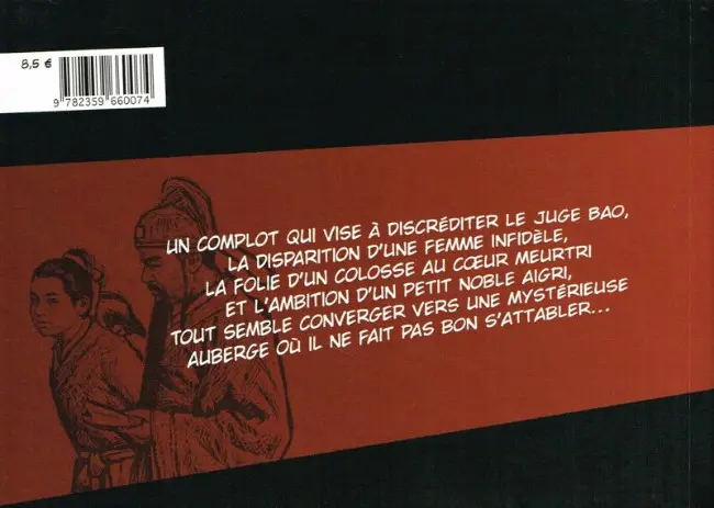 Verso de l'album Juge Bao Tome 4 Juge Bao & L'auberge maudite