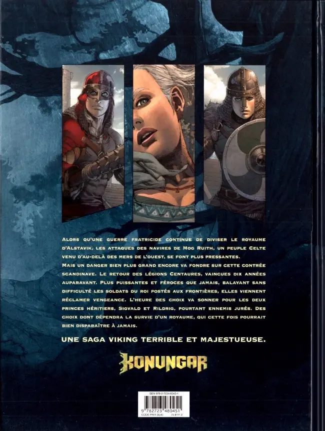 Verso de l'album Konungar Tome 1 Invasions