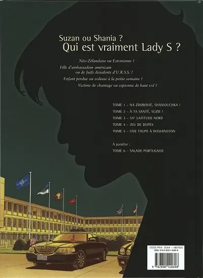 Verso de l'album Lady S. Tome 5 Une taupe à Washington