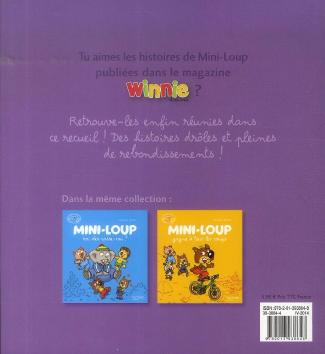 Verso de l'album Mini-Loup Les aventures de Mini-Loup Tome 3 Mini-Loup fait les 400 coups