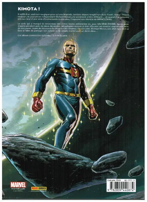 Verso de l'album Miracleman Tome 1 Un rêve éthéré