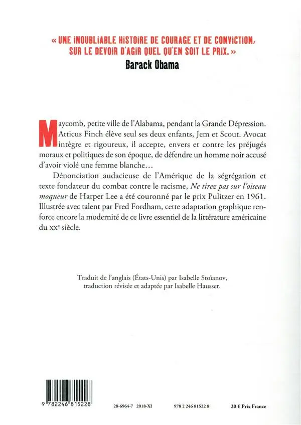 Verso de l'album Ne tirez pas sur l'oiseau moqueur