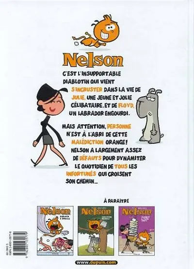 Verso de l'album Nelson Tome 1 Diablotin à domicile
