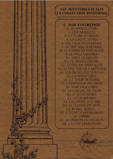 Verso de l'album Alix La collection Tome 1 Alix l'intrépide