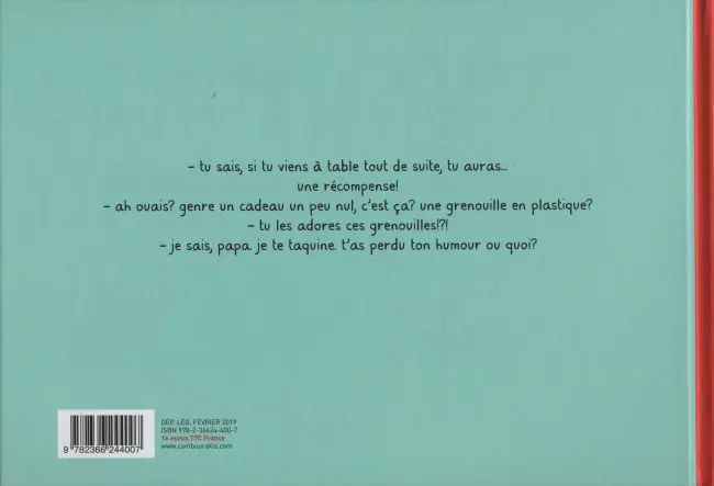 Verso de l'album Père et Fils 1