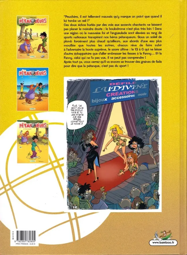 Verso de l'album Les Pétanqueurs Tome 3 C'est le ouaï !