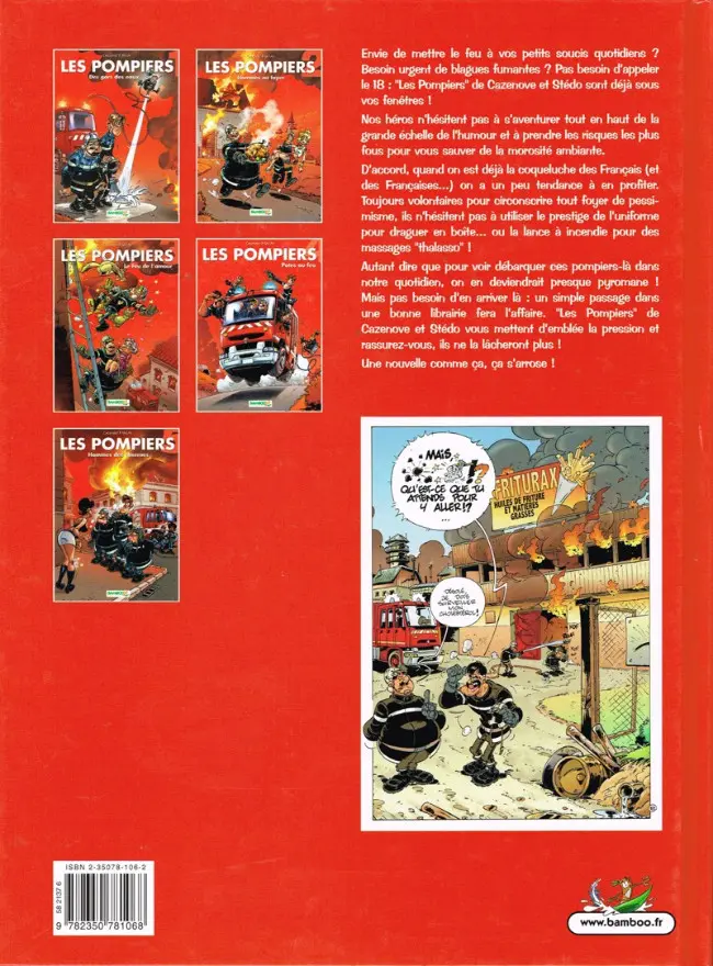 Verso de l'album Les Pompiers Tome 5 Hommes des casernes