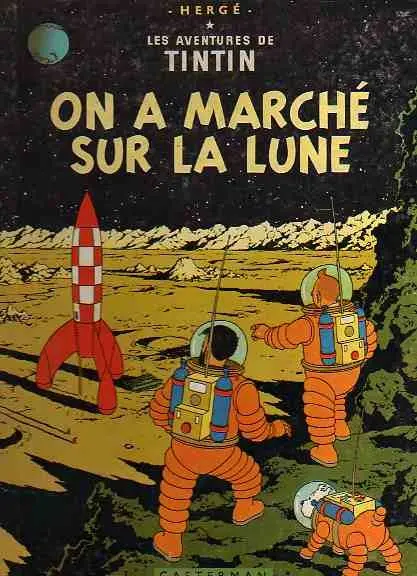 Couverture de l'album Tintin Tome 17 On a marché sur la Lune
