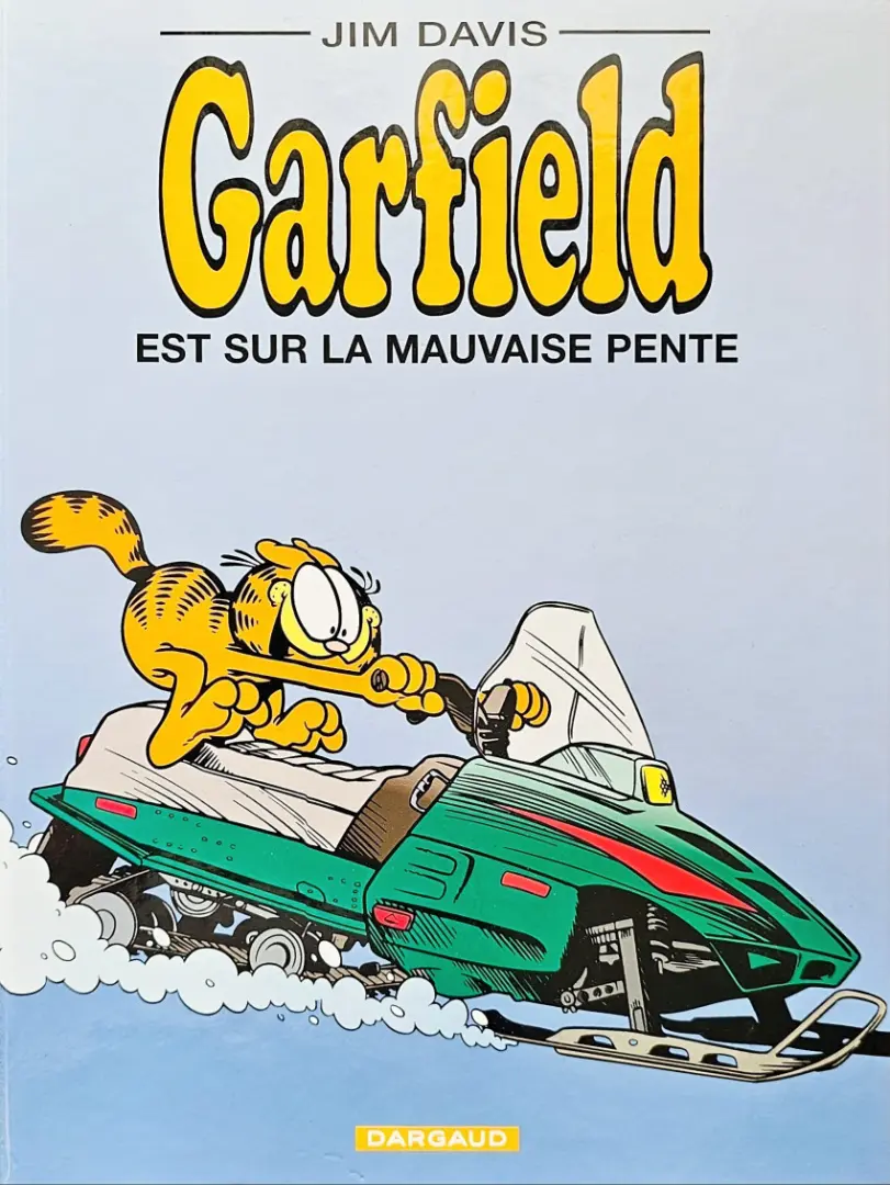 Couverture de l'album Garfield Tome 25 Garfield est sur la mauvaise pente