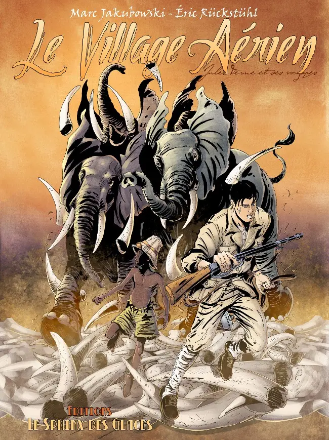 Couverture de l'album Jules Verne et ses voyages Tome 2 Le Village aérien