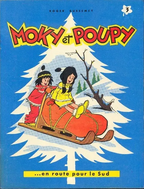 Couverture de l'album Moky et Poupy Tome 3 Moky et Poupy ... en route pour le Sud