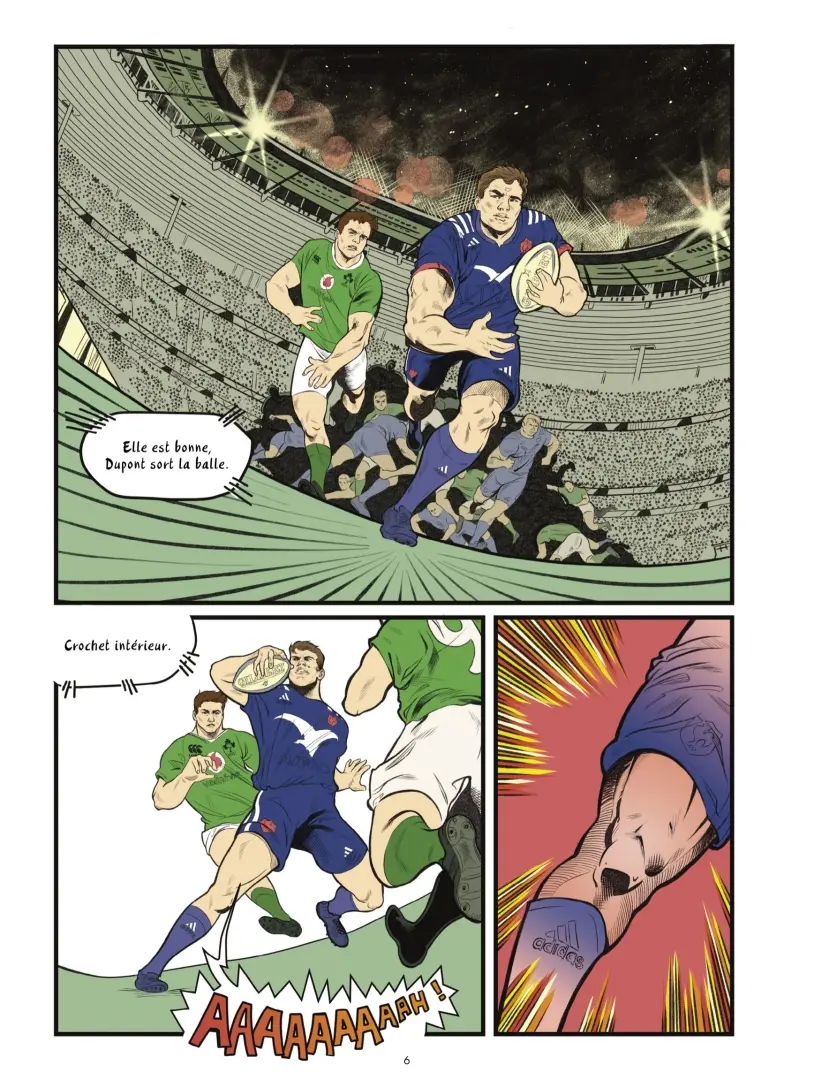 Planche de l'album Antoine Dupont je serai rugbyman
