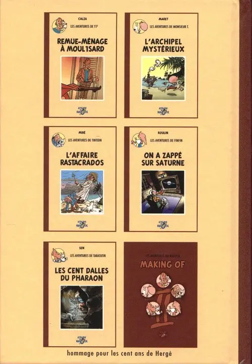 Verso de l'album Radock II Tome 3 Les aventures de Tintouin - L'affaire Rastacrados