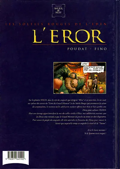 Verso de l'album Les Soleils rouges de l'Eden Tome 2 L'eror