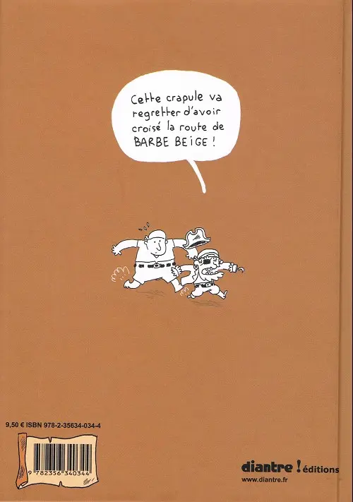 Verso de l'album Le trésor de l'île Mokoko
