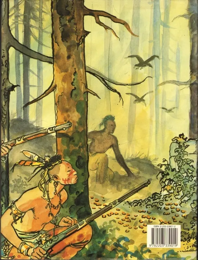 Verso de l'album Un été indien