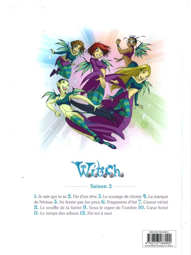 Verso de l'album W.I.T.C.H. Tome 2 Fin d'un rêve