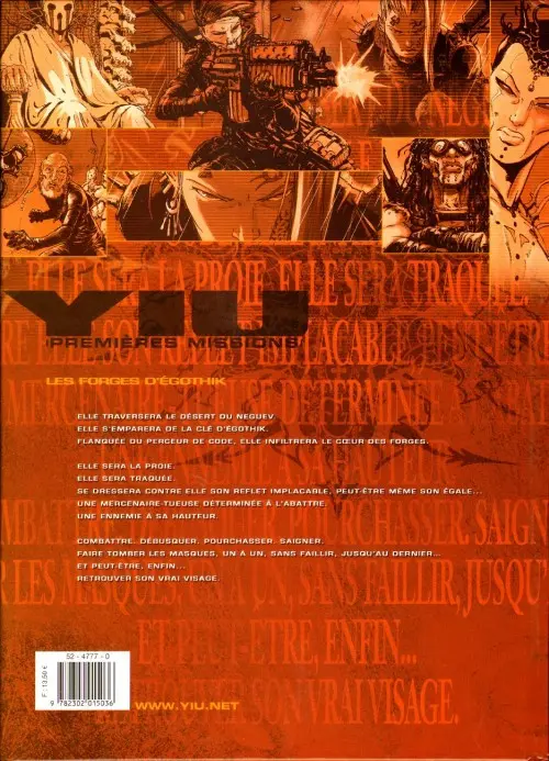 Verso de l'album Yiu Premières missions Tome 7 Les forges d'Egothyk