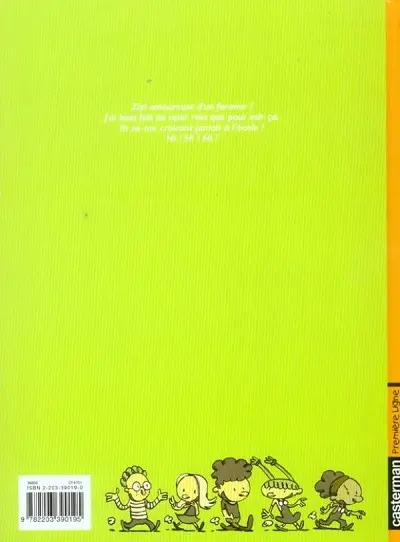 Verso de l'album Zizi la chipie Tome 3 Premier amour