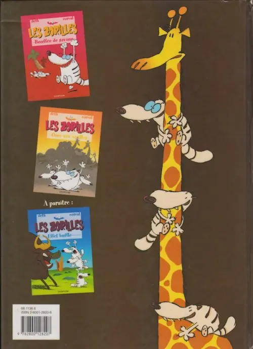 Verso de l'album Les Zorilles Tome 2 Gare aux zorilles