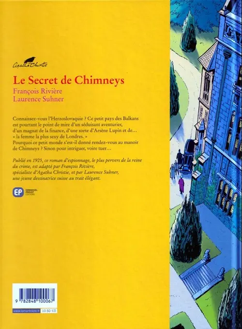 Verso de l'album Agatha Christie Tome 1 Le Secret de Chimneys