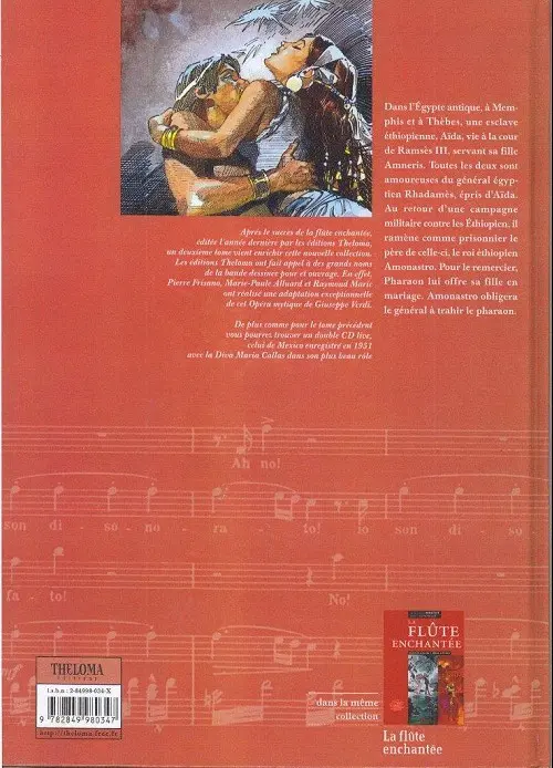 Verso de l'album Aïda de Giuseppe Verdi