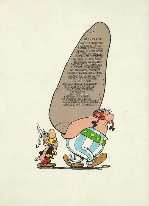 Verso de l'album Astérix Tome 8 Astérix chez les Bretons