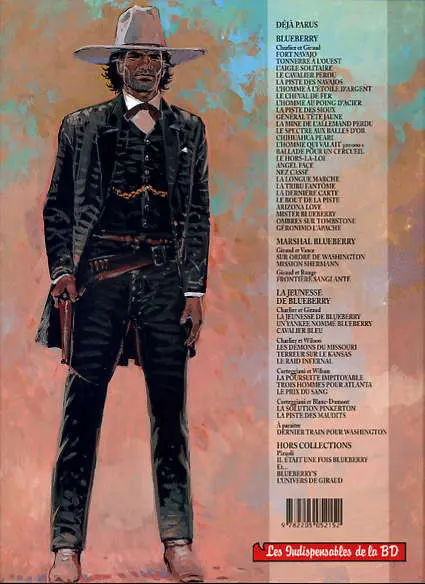 Verso de l'album La Jeunesse de Blueberry Tome 2 Un yankee nommé Blueberry