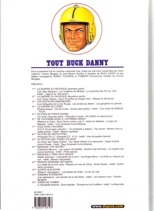 Verso de l'album Tout Buck Danny Tome 1 La guerre du Pacifique - Première partie
