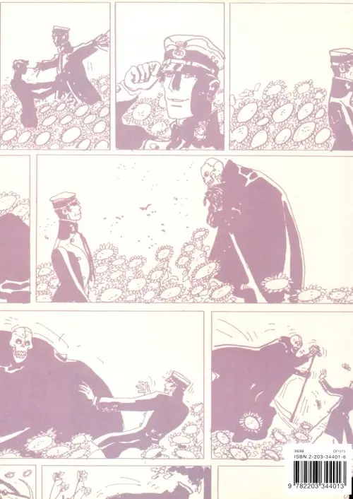 Verso de l'album Corto Maltese Tome 2 Les Helvétiques
