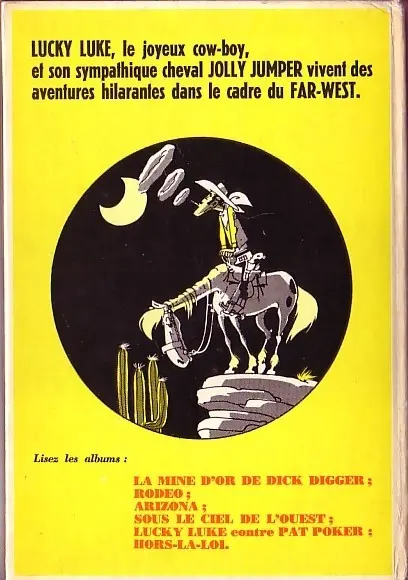 Verso de l'album Lucky Luke Tome 7 L'Elixir du Docteur Doxey