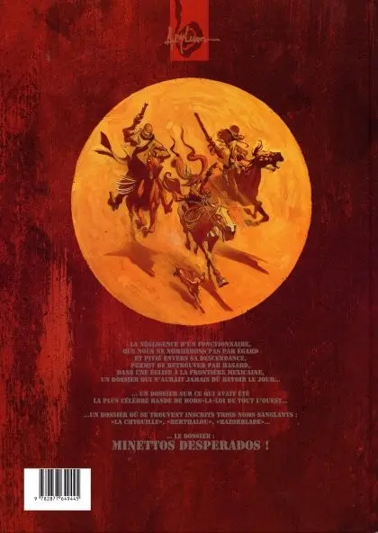 Verso de l'album Minettos Desperados Tome 2 L'étoile des rocheuses