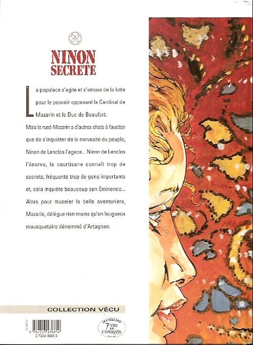 Verso de l'album Ninon Secrète Tome 2 Mascarades