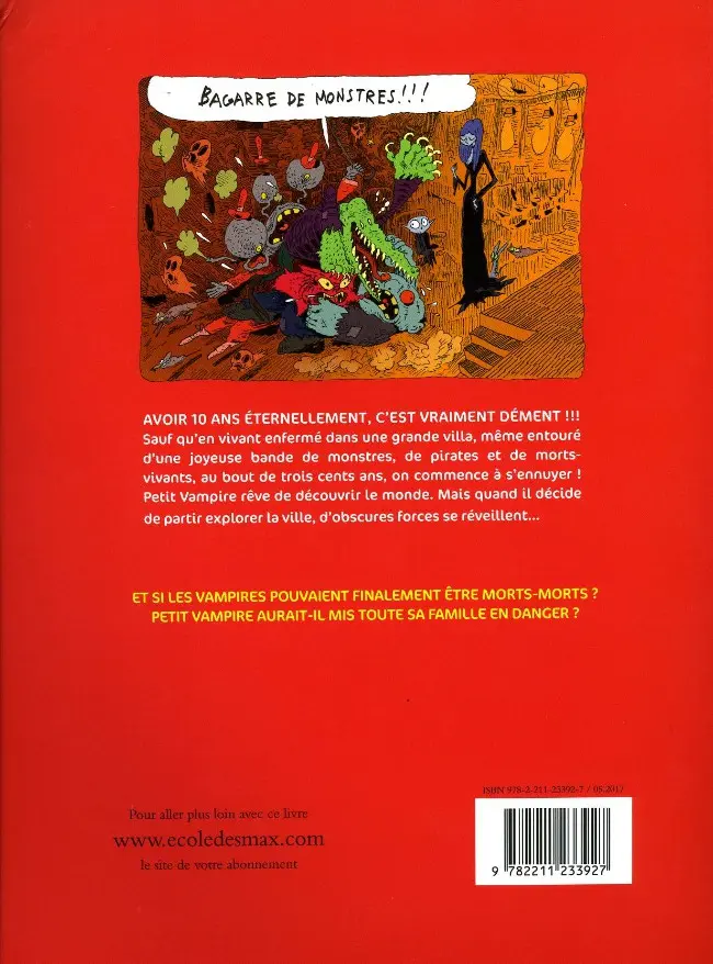 Verso de l'album Petit vampire Tome 1 Le serment des pirates