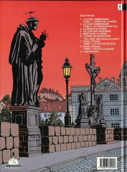 Verso de l'album Victor Sackville Tome 7 Pavel Strana 1 - La nuit de Prague