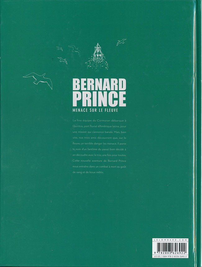 Verso de l'album Bernard Prince Tome 18 Menace sur le fleuve