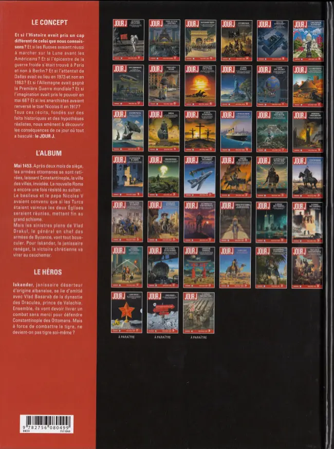 Verso de l'album Jour J Tome 36 Tout l'or de Constantinople