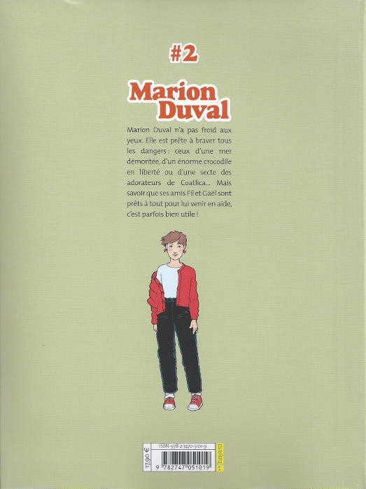Verso de l'album Marion Duval #2 Un croco dans la Loire - Tempête sur Saint-Roch - Un train d'enfer