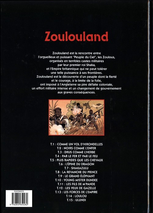 Verso de l'album Zoulouland Tome 15 Ulundi